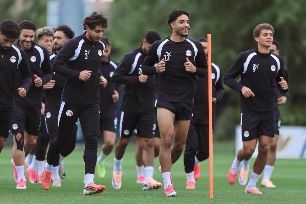 منتخب مصر يواصل تدريباته استعدادا لمواجهة أستراليا بالمونديال